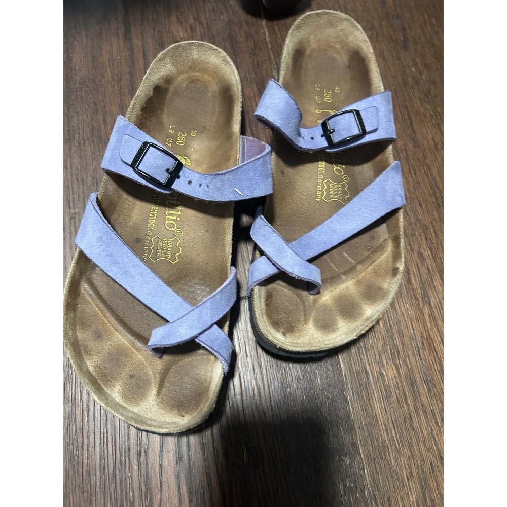 Papillio Birkenstock Tabora Lavender Purple Suede Sandals 40 L9 M7 Germany